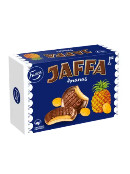 Печенье бисквитное с анасасовым мармеладом Fazer Jaffa Ananas 300 г