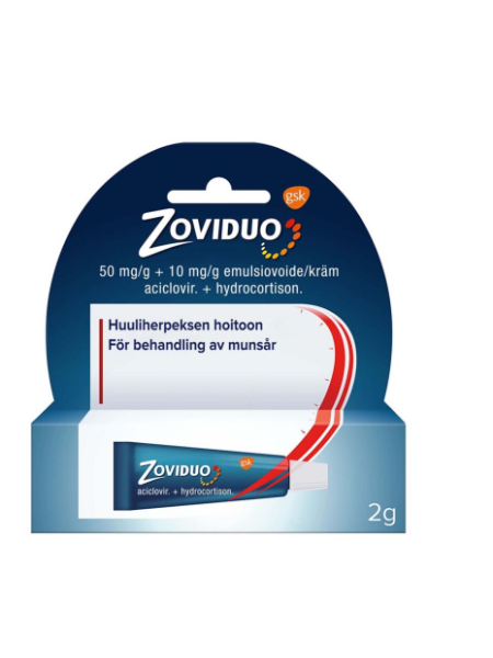 Крем эмульсия против герпеса ZOVIDUO 50/10 mg/g 2г 
