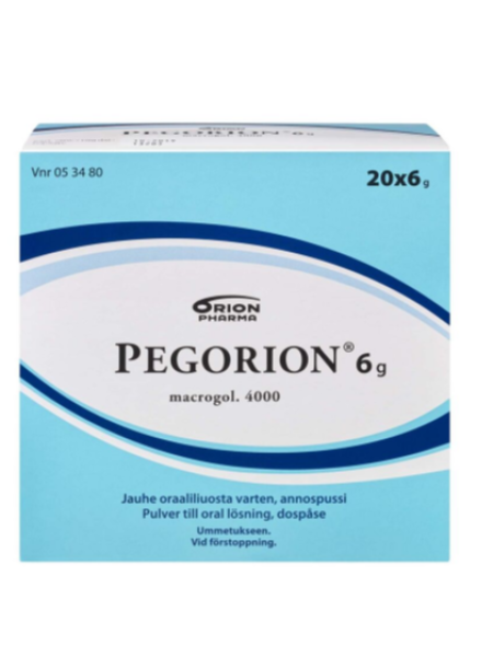 Препарат от запоров Pegorion 6г 20 пакетиков для взрослых и детей