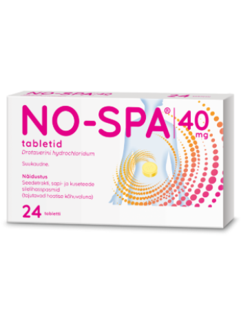 Препарат при спазмах гладких мышц NO-SPA 40мг 24 таб