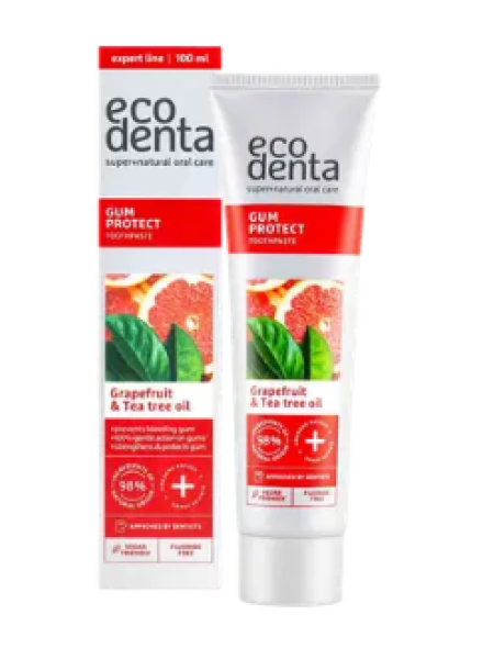 Зубная паста Ecodenta Gum Protect с маслом чайного дерева 100 мл для защиты десен