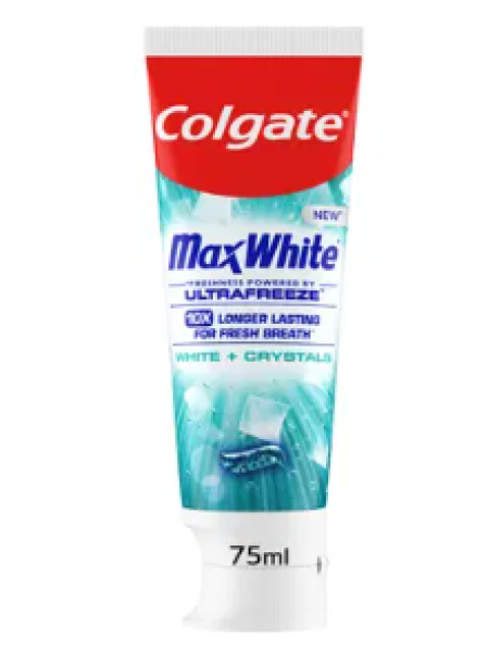 Зубная паста Colgate Max White White + Crystals 75 мл