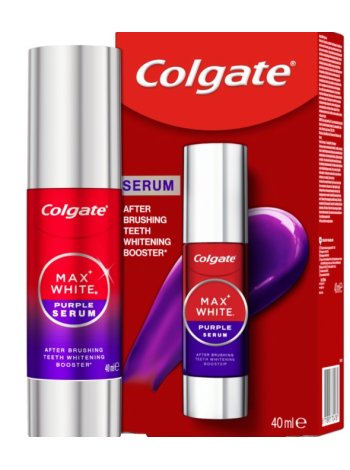 Сыворотка мгновенного осветления зубов Colgate Max White Purple 40 мл