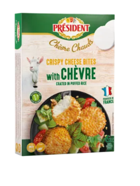 Хрустящие сырные шарики с козьим сыром Président Crispy Cheese Bites with Chèvre 150г