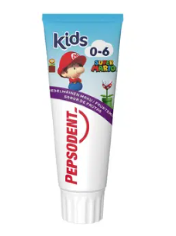Детская фруктовая зубная паста Pepsodent Kids 0-6 75 мл