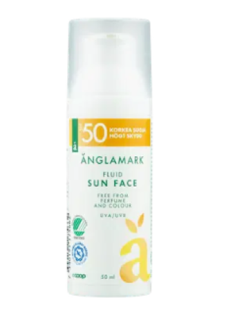 Солнцезащитный крем для лица Änglamark Sun Fluid SPF50 50 мл 