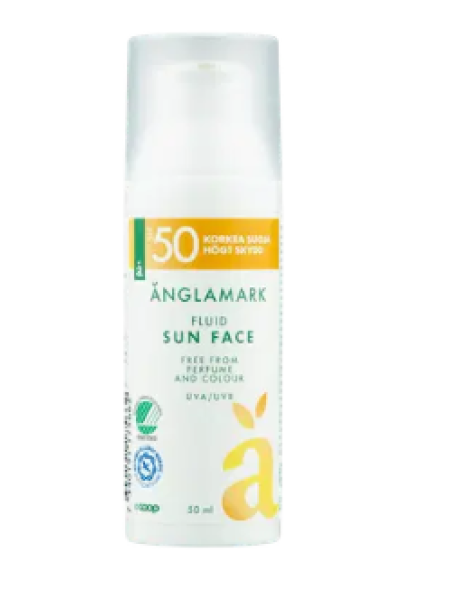 Солнцезащитный крем для лица Änglamark Sun Fluid SPF50 50 мл 