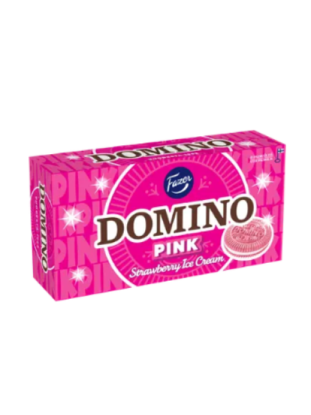 Печенье с клубничной ночинкой Fazer Domino Pink 350 г
