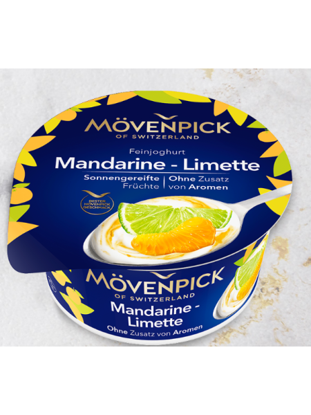 Йогурт со вкусом мандарина и лайма Movenpick 150 г