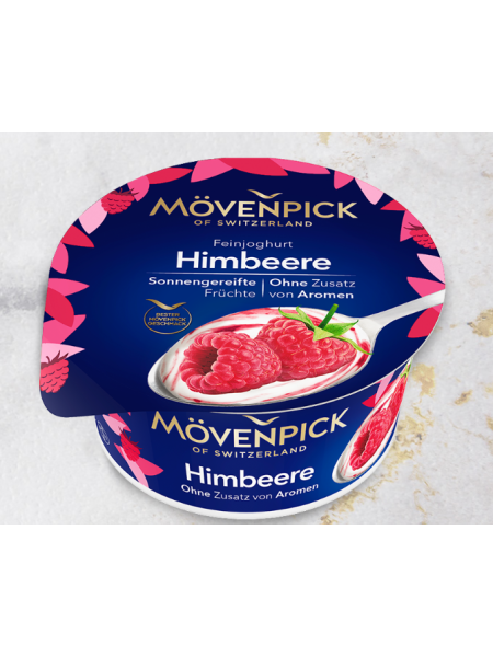 Йогурт с малиной Mövenpick 150г
