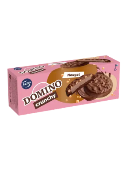 Печенье Fazer Domino Crunchy 150г с нугой