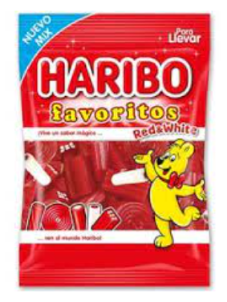 Конфеты жевательные Haribo Favoritos Red&white 90 г