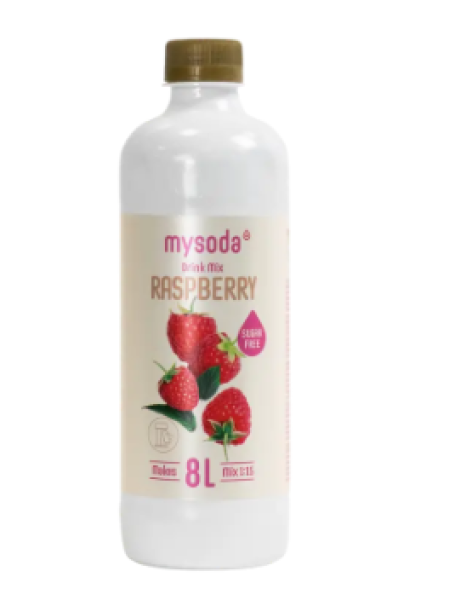 Концентрат для приготовления безалкогольного напитка Mysoda 500 мл со вкусом малины без сахара 