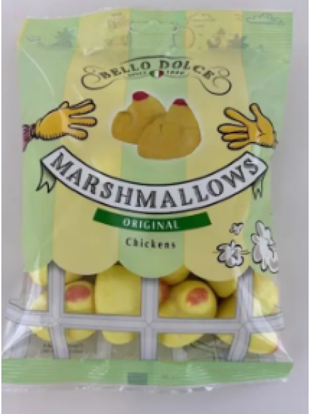 Пасхальные цыплята маршмеллоу Bello dolce mallow chicks 150 г