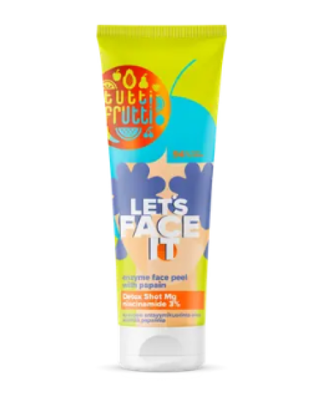 Ферментный пилинг для лица Farmona Tutti Frutti с папаином детокс-эффектом и 3% ниацинамидом 100 мл