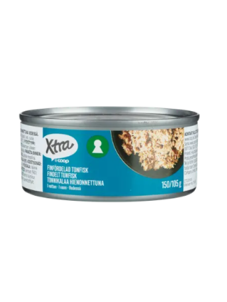 Тунец измельченный в воде Xtra tonnikalaa hienonnettuna vedessä 150/105 г