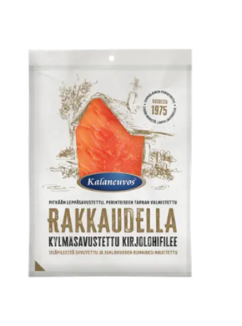 Филе радужной форели холодного копчения Kalaneuvos Rakkaudella Kylmäsavustettu kirjolohifileesiivu 100 г