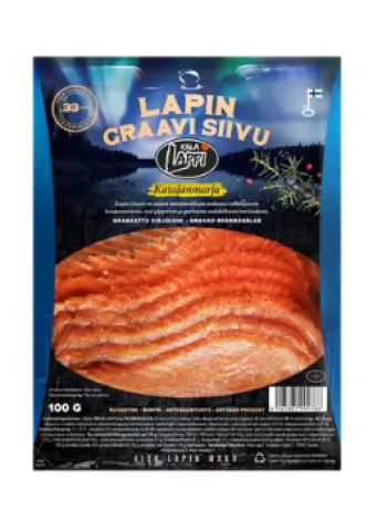 Филе форели соли с ягодами можжевельника Kala-Lappi Lapin Graavi kirjolohifileesiivu Katajanmarja 100г 