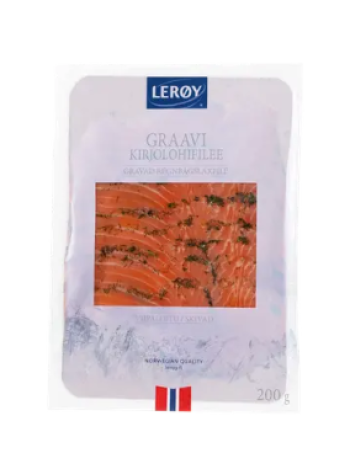 Филе форели слабой соли с укропом Leroy pakaste graavikirjolohifilee viipaloitu 200 г