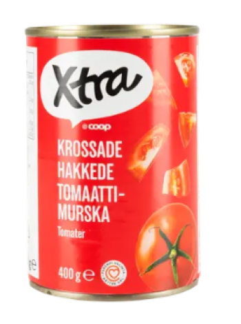 Измельченные помидоры Xtra tomaattimurska 400г без добавления соли и сахара