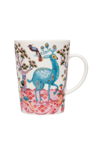 Кружка Iittala Satumetsä Muki 0,4 л серия Сказочный лес розово- голубая