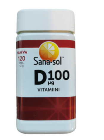 Витаминный препарат Sana-sol D 100мг 120таб