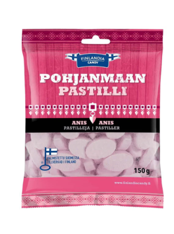 Пастилки анисовые Pohjanmaan Pastilli Anise 150 г