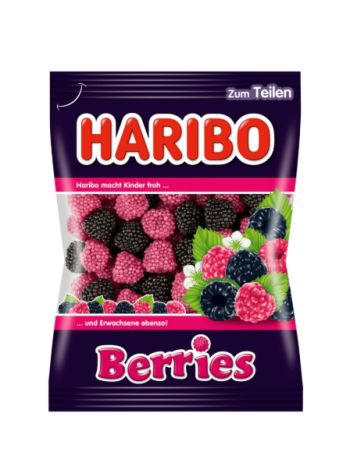 Жевательные конфеты Haribo Berries 175 г лесные ягоды