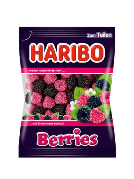 Жевательные конфеты Haribo Berries 175 г лесные ягоды