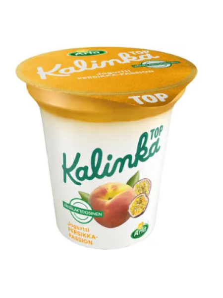 Йогурт Arla Kalinka Top 150 г персик-маракуйя с низким содержанием лактозы