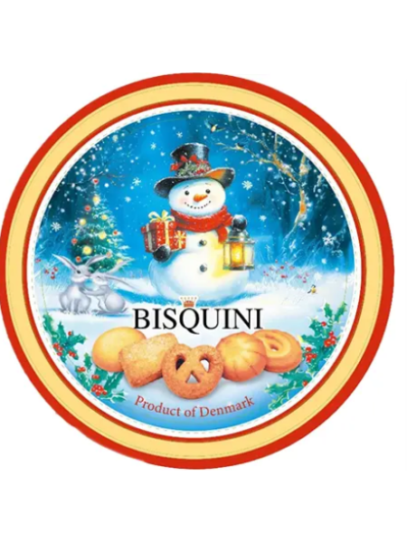 Датское сливочное печенье Bisquini X-Mas 200 г