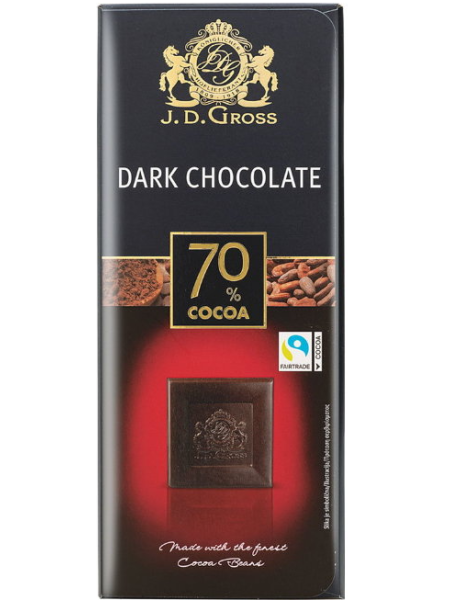 Шоколад тёмный J.D.Gross 70% 125 г