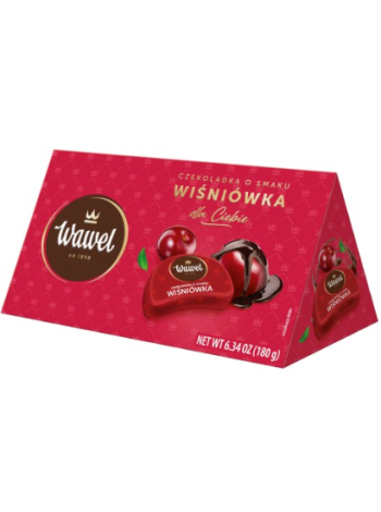Шоколадные конфеты с вишневой водочной начинкой (49%) Wawel 180 г