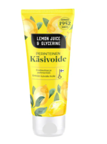 Традиционный крем для рук с лимонным соком и глицерином Lemon Juice and Glycerine Perinteinen käsivoide 100 мл