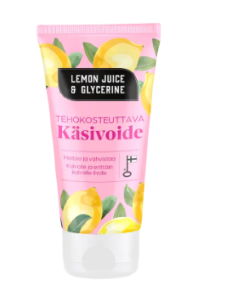 Интенсивный увлажняющий крем для рук с лимонным соком и глицерином Lemon Juice and Glycerine Tehokosteuttava käsivoide 75 мл