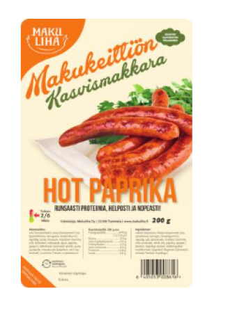 Колбаса овощная с острой паприкой Makuliha Makukeittiön 200 г