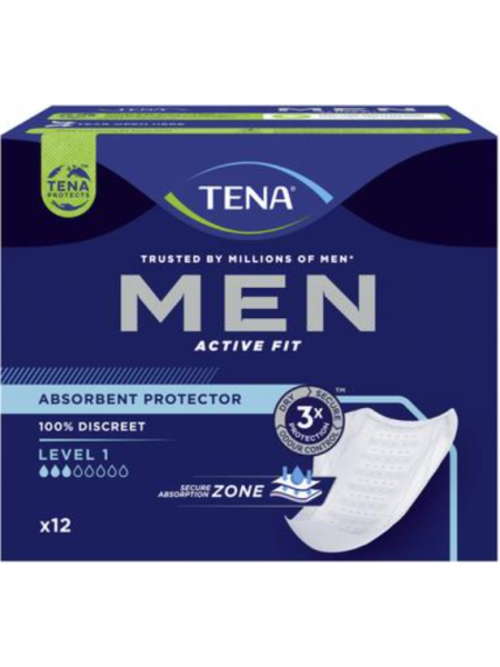 Анатомические прокладки для мужчин TENA Men Level №1 12шт