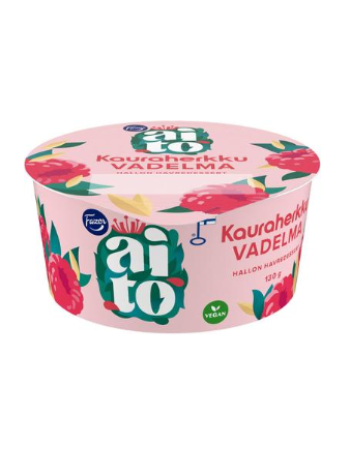 Овсяный йогурт с малиной Fazer Aito Kauraherkku Vadelma 130 г
