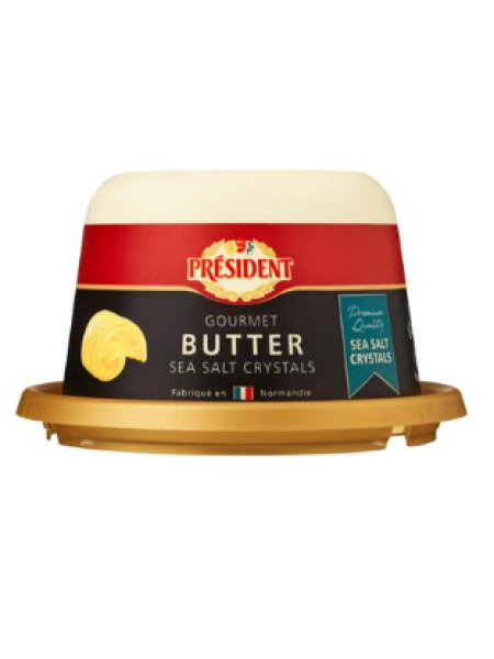 Масло сливочное Président Gourmet Buuter 250г с морской солью