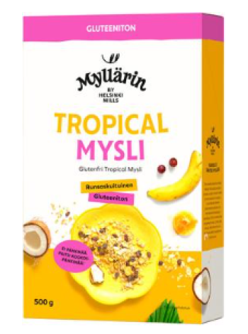 Безглютеновые мюсли Myllärin Gluteeniton Tropical Mysli 500 г