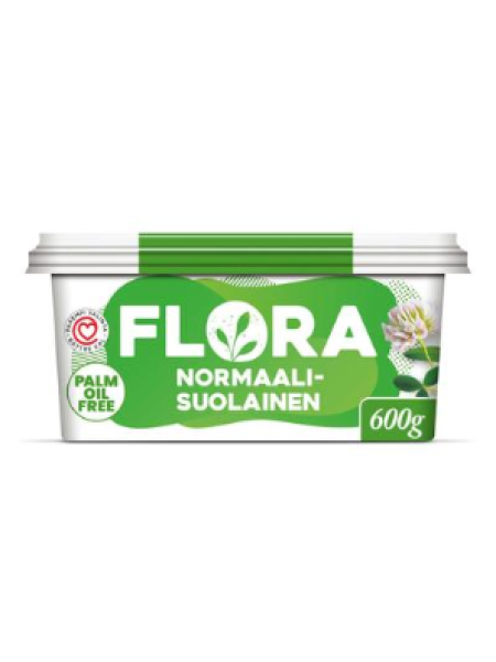 Растительно - жировой спред Flora Normaalisuolainen 600г нормальной соли