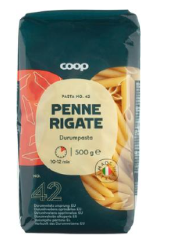 Макароны Coop Penne Rigate pasta 500г