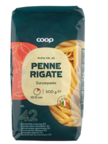 Макароны Coop Penne Rigate pasta 500г