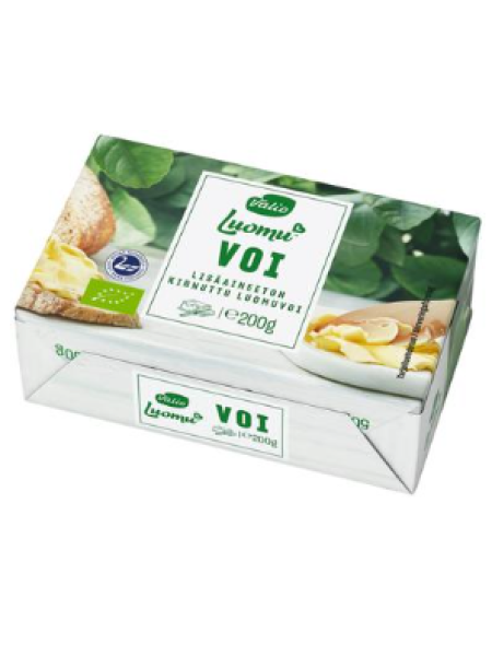 Масло сливочное  органическое Valio Luomu voi 200г