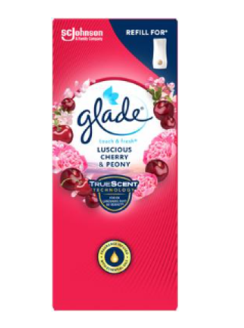 Запасной набор для освежителя воздуха Glade Touch & Fresh Peony & Cherry 10мл