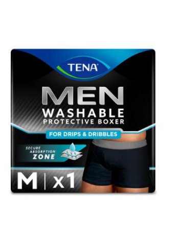 Трусики при недержании мочи Tena Men Washable Boxer Black - Medium 1шт