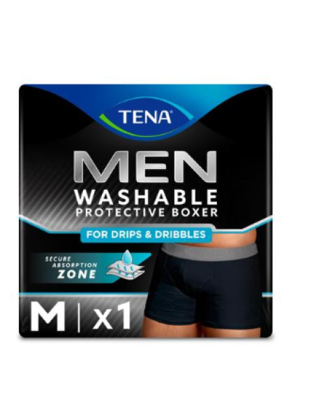 Трусики при недержании мочи Tena Men Washable Boxer Black - Medium 1шт
