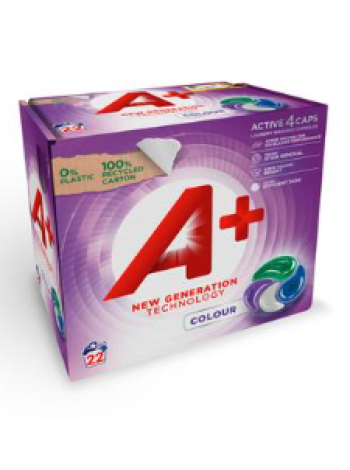 Капсулы для стирки цветных вещей A+ Active4 Caps 22 шт