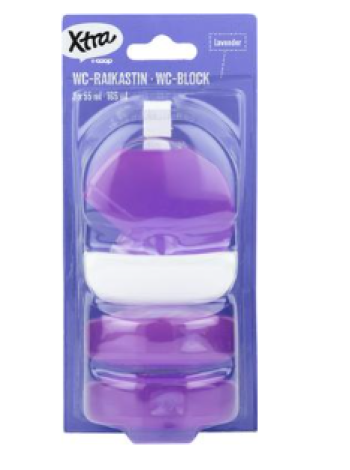 Освежитель для туалета Xtra wc-raikastin Lavender 3 x 55 мл Лаванда