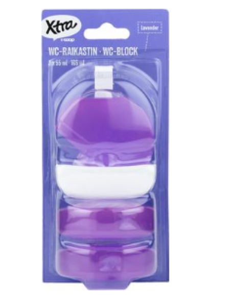 Освежитель для туалета Xtra wc-raikastin Lavender 3 x 55 мл Лаванда